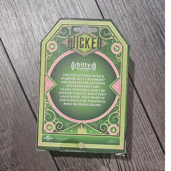 Wicked Elphaba Witch Bitty Boomer Wireless Bluetooth Mini Speaker New - Picture 2 of 2